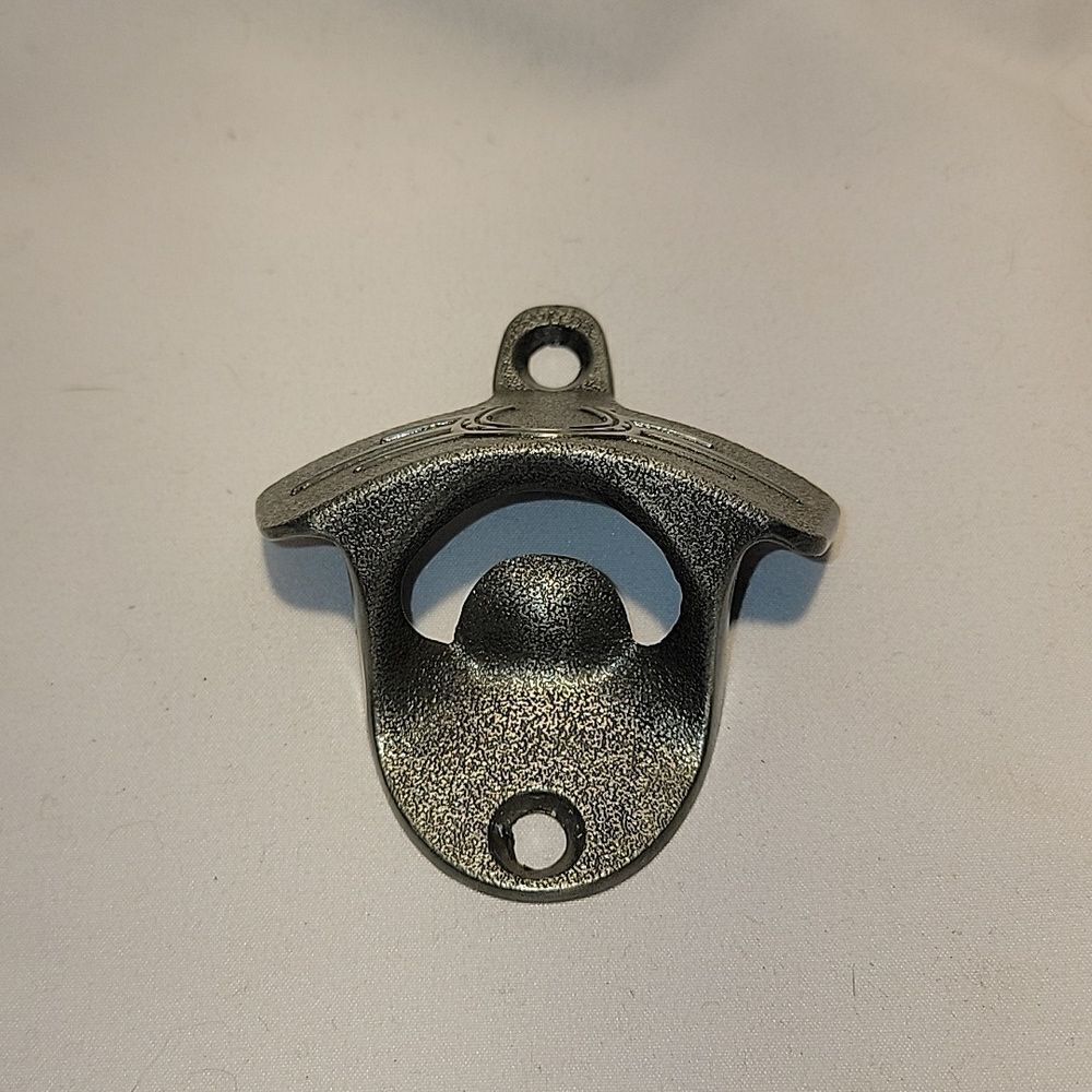 Wall hung bottle opener
